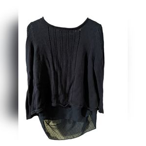 Navy mixed medium sweater